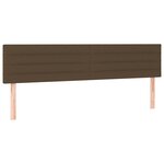 vidaXL Sommier à lattes de lit et matelas marron foncé 120x190cm tissu