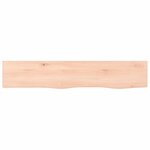 vidaXL Étagère murale 100x20x6 cm bois de chêne massif non traité