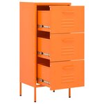vidaXL Armoire de rangement Orange 42 5x35x101 5 cm Acier