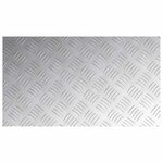 vidaXL Plaques à damier 4 Pièces Argent 70 x 40 cm Aluminium