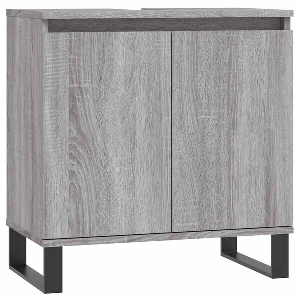vidaXL Armoire de bain sonoma gris 58x33x60 cm bois d'ingénierie
