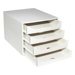 Module De Classement Ecobox Office 4 Tiroirs - Gris - Exacompta