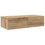 vidaXL Étagère murale avec tiroirs chêne artisanal bois d'ingénierie