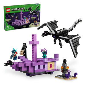 LEGO® Minecraft™ 21264 : Le Dragon et le Navire de l'Ender - Aventure Épique pour Enfants