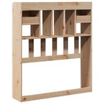 vidaXL Tête de lit avec rangement 100 cm bois massif de pin