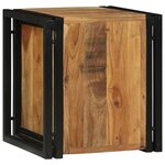 vidaXL Étagère à vin Marron 34.5 x 35 x 39 cm Bois d'acacia massif