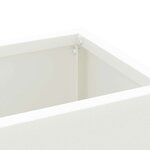 vidaXL Porte-parapluie avec stockage Blanc 28 x 12 x 41 cm Acier