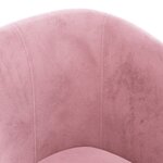 vidaXL Chaise cabriolet rose velours