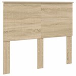 vidaXL Cadre de lit Chêne Sonoma 135 x 190 cm Bois d'ingénierie