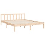 vidaXL Cadre de lit sans matelas bois de pin massif