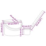 vidaXL Ensemble d'accessoires de sauna 2 Pièces Noir