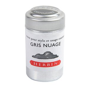 Boîte de 6 cartouches d'encre standard Gris nuage HERBIN