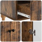 vidaXL Buffet Chêne fumé 66 x 34 5 x 95 cm Bois d'ingénierie