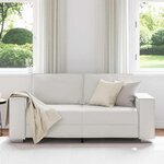 vidaXL Canapé Blanc 180 x 80 x 84 cm tissu