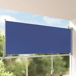 vidaXL Auvent latéral rétractable de patio 140 x 300 cm Bleu