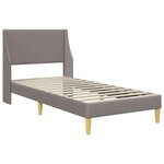 vidaXL Cadre de lit avec matelas 2 pc Housse amovible