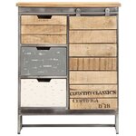 vidaXL Buffet 60 x 30 x 70 cm Bois de manguier massif