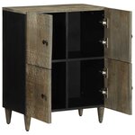 vidaXL Buffet 60x33x75 cm Bois massif de manguier