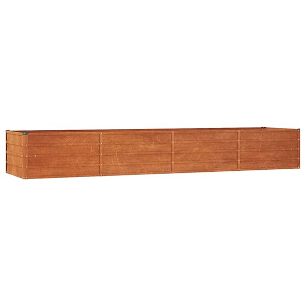 vidaXL Lit surélevé de jardin rouillé 320x80x45 cm acier corten