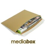 Lot de 10 enveloppes carton media-box compatible lettre suivie / lettre max la poste