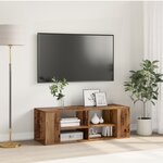 vidaXL Meuble TV mural Bois ancien 102 x 35 x 35 cm Bois d'ingénierie