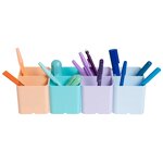 Pot à crayon EXACOMPTA PEN-CUBE mauve pastel