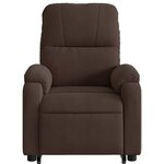 vidaXL Fauteuil inclinable marron tissu microfibre