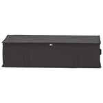 vidaXL Boîte de rangement avec fenêtre transparente Anthracite