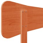 vidaXL Tête de lit cire marron 90 cm bois massif de pin