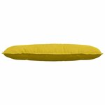 vidaXL Coussin de Dos Jaune 120 x 50 cm Tissu en velours côtelé