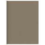 vidaXL Tapis de tente 400x400 cm Taupe