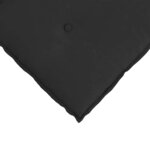 vidaXL Coussin de Dos Noir 50 x 45 cm Tissu en microfibre