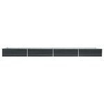 vidaXL Lit surélevé de jardin Acier galvanisé 600x80x45 cm Anthracite