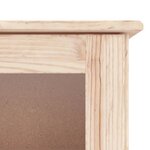 vidaXL Vitrine en verre ALTA 77x35x186 5 cm bois de pin massif