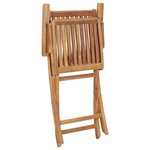 vidaXL Ensemble à manger de jardin 7 Pièces Bois de teck massif