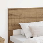 vidaXL Tête de lit Chêne artisanal 100 cm Bois d'ingénierie
