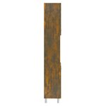 vidaXL Armoire de bain Chêne fumé 30x30x179 cm Bois d'ingénierie