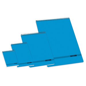 LOT de 10 Bloc-notes Enri Spiral Office 16º 4x4 - Papier de haute qualité - Format compact - Reliure résistante