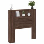 vidaXL Tête de lit Chêne brun 100 x 16 5 x 103 5 cm Bois d'ingénierie