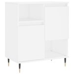 vidaXL Buffets 2 Pièces blanc bois d'ingénierie