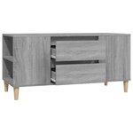 vidaXL Meuble TV Sonoma gris 102x44 5x50 cm Bois d'ingénierie