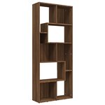 vidaXL Bibliothèque Chêne marron 67x24x161 cm Bois d'ingénierie