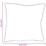 vidaXL Oreillers 2 Pièces Blanc 60 x 60 cm 85gsm 100  polyester
