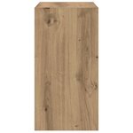 vidaXL Table d'appoint chêne artisanal 50x26x50 cm bois d'ingénierie