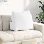 vidaXL Coussin de Dos Blanc 60 x 20 x 50 cm tissu