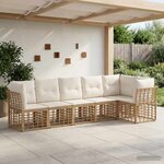 vidaXL Ensemble de canapé de jardin polyrotin