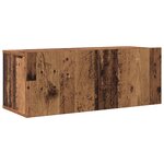 vidaXL Ensemble de meuble TV mural en bois vieilli - 4 pièces