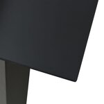 vidaXL Ensemble à dîner de jardin 7 Pièces Noir Rotin PVC