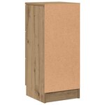 vidaXL Buffet chêne artisanal 30x30x70 cm bois d'ingénierie