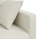 vidaXL Canapé Crème 228 x 78 x 80 cm Velours